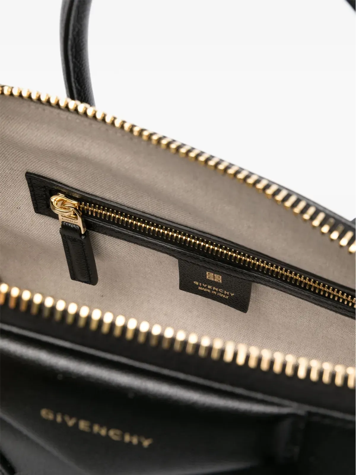Givenchy 小型アンティゴナ レザー バッグ - ブラック - 画像5