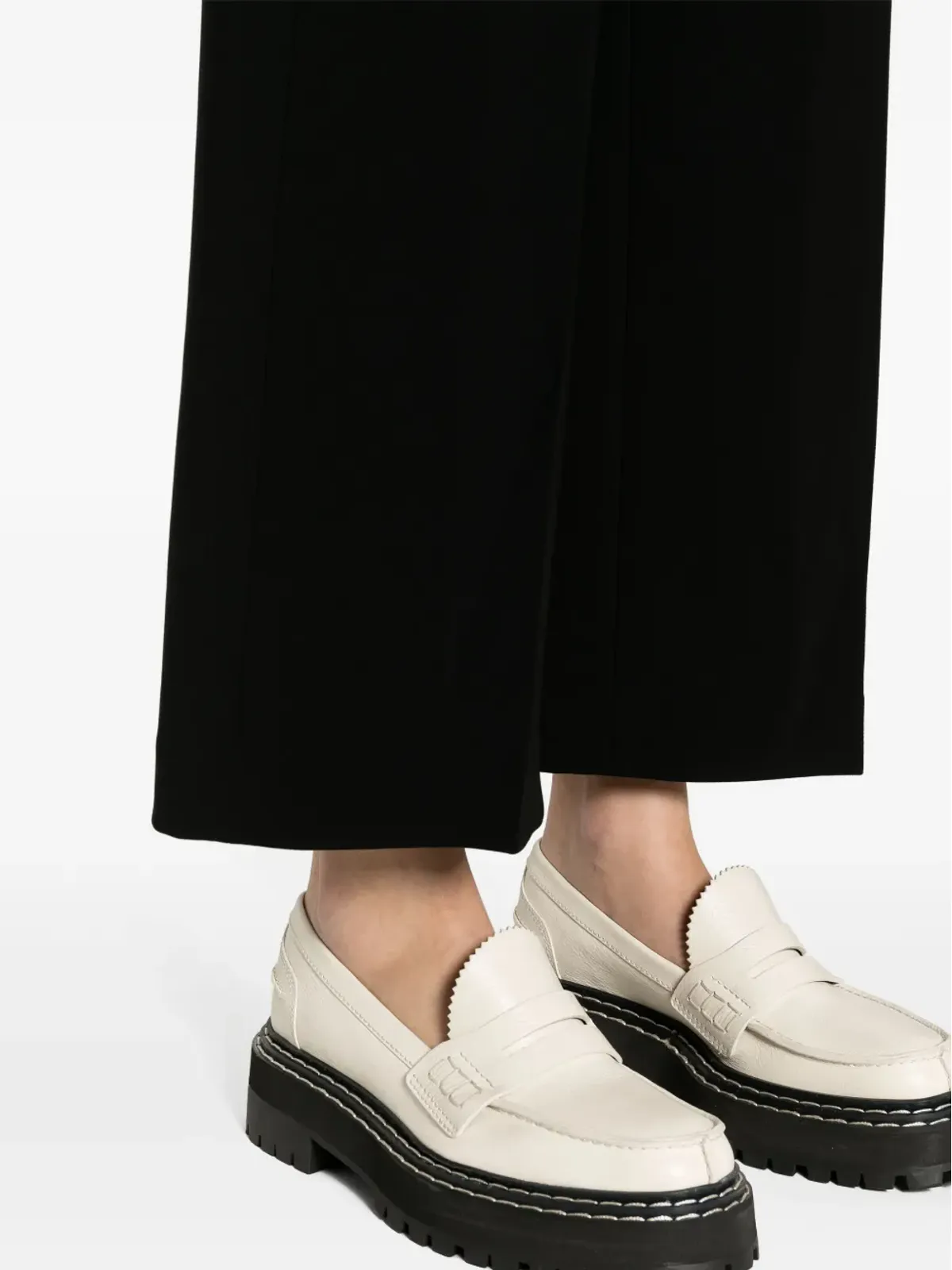 Theory ミッドライズ・ワイドレッグパンツ - 画像5