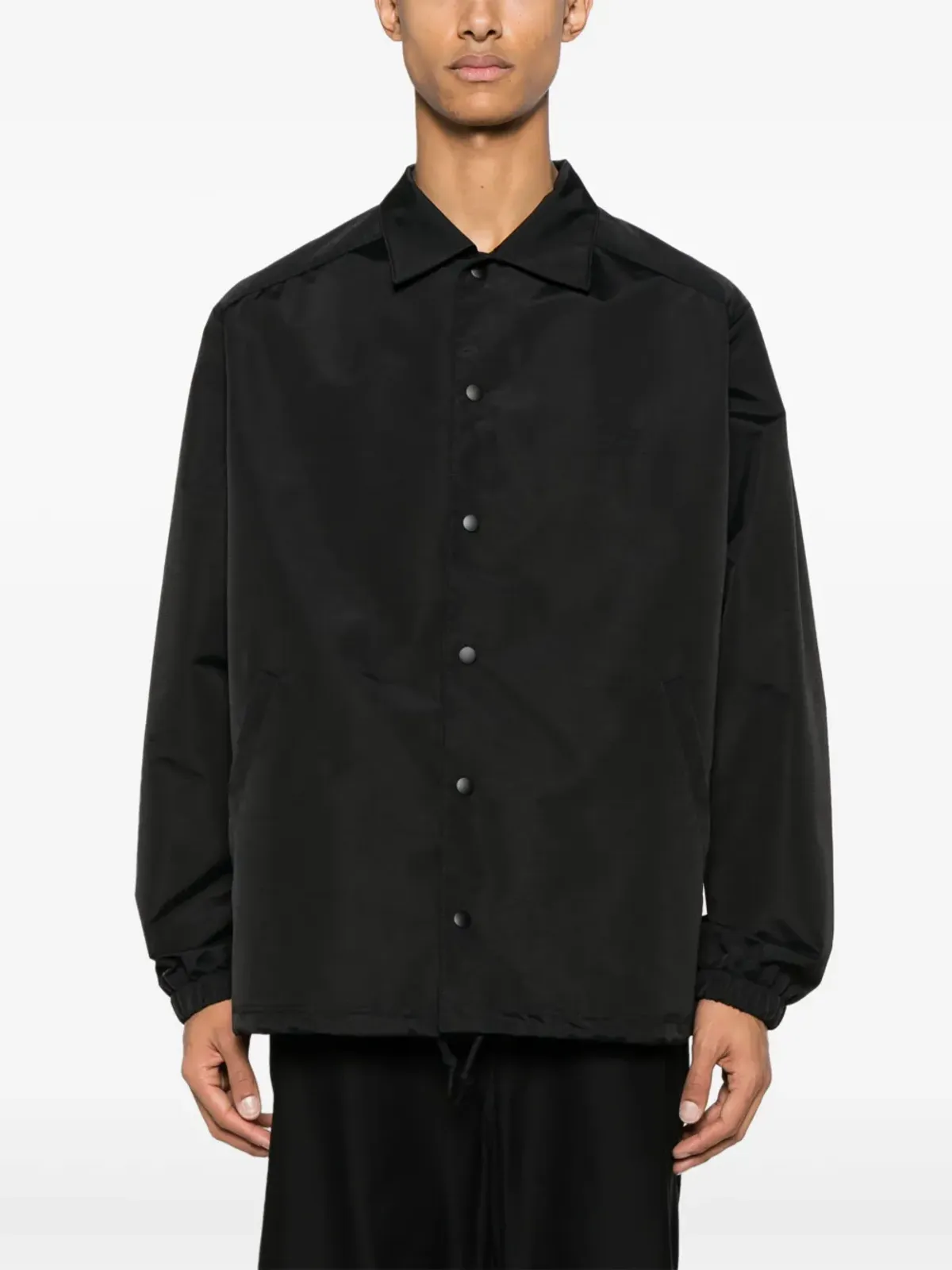 Y-3 ロゴ刺繍入りパッド入りシャツジャケット ブラック - 画像4