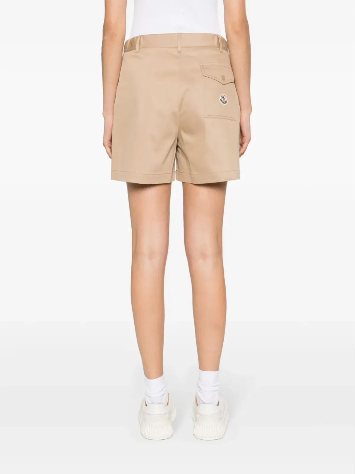 Moncler ロゴパッチ ギャバジンショーツ - 画像4