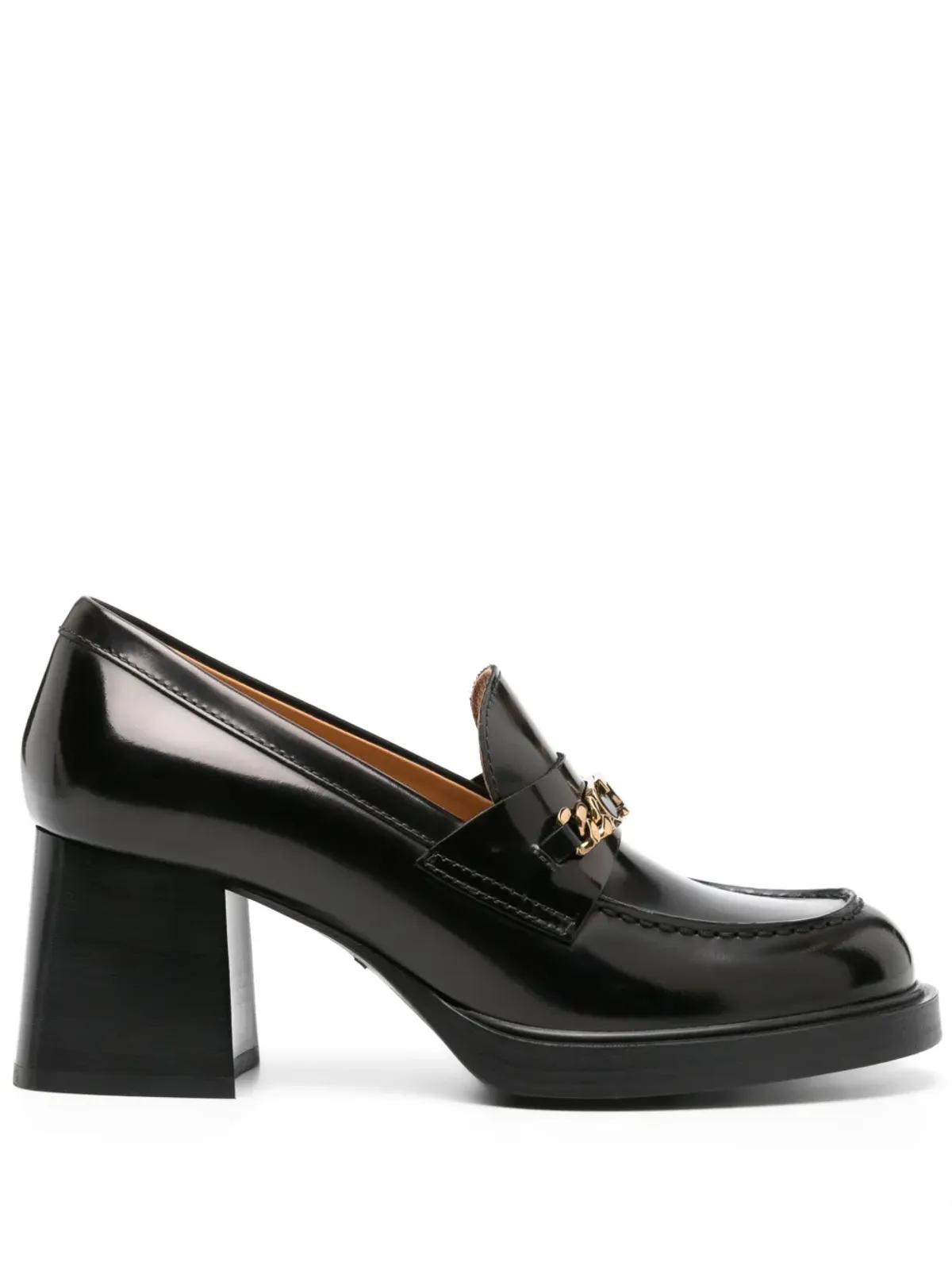 Tod's ロゴプレート付き レザー パンプス - 画像1