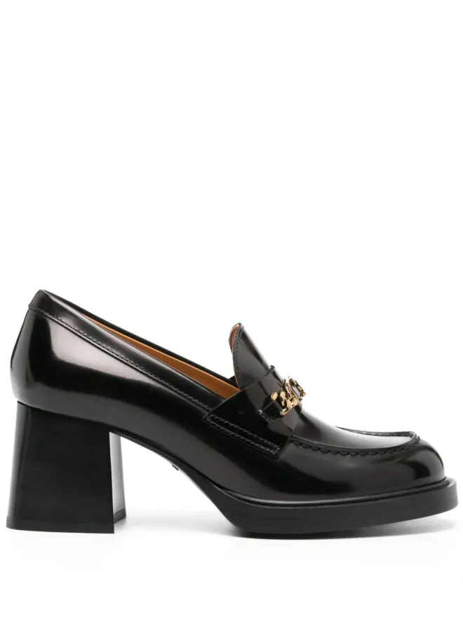 Tod's Tod's ロゴプレート付き レザー パンプスの商品画像