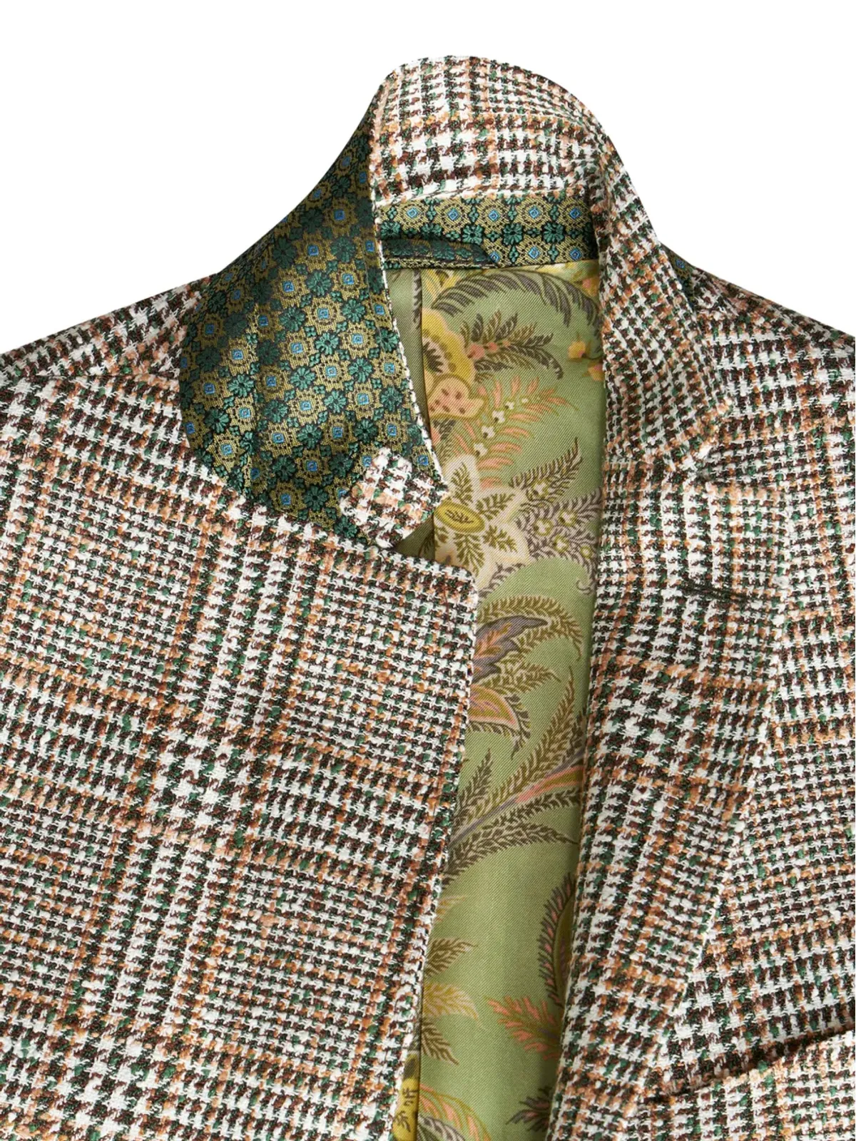 ETRO チェック柄千鳥格子ブレザー - ブラウン - 画像5