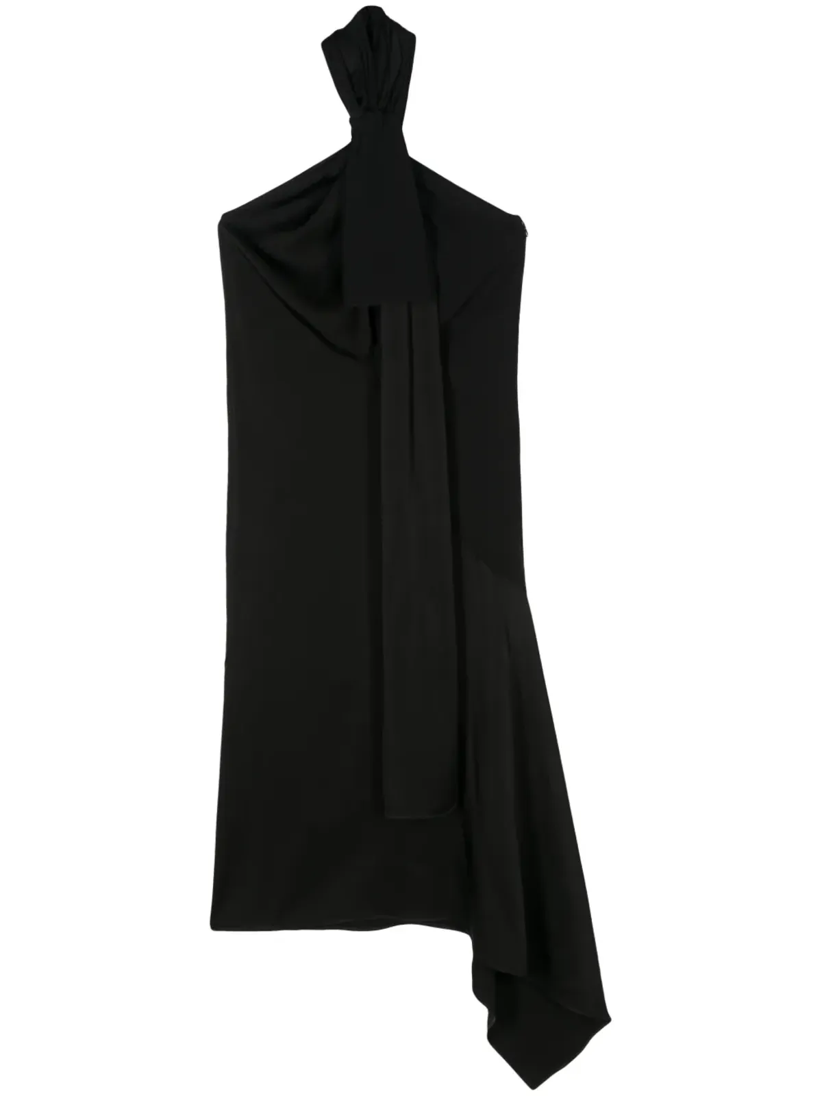 Givenchy ノットディテール アシンメトリック ミディドレス - ブラック - 画像1