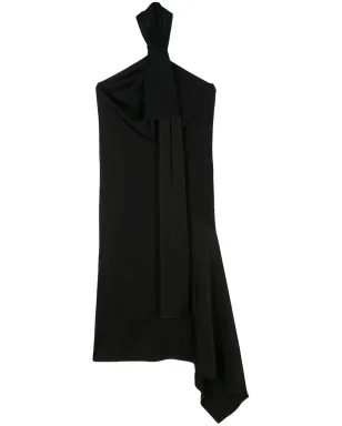 Givenchy ノットディテール アシンメトリック ミディドレス - ブラック - サムネイル1