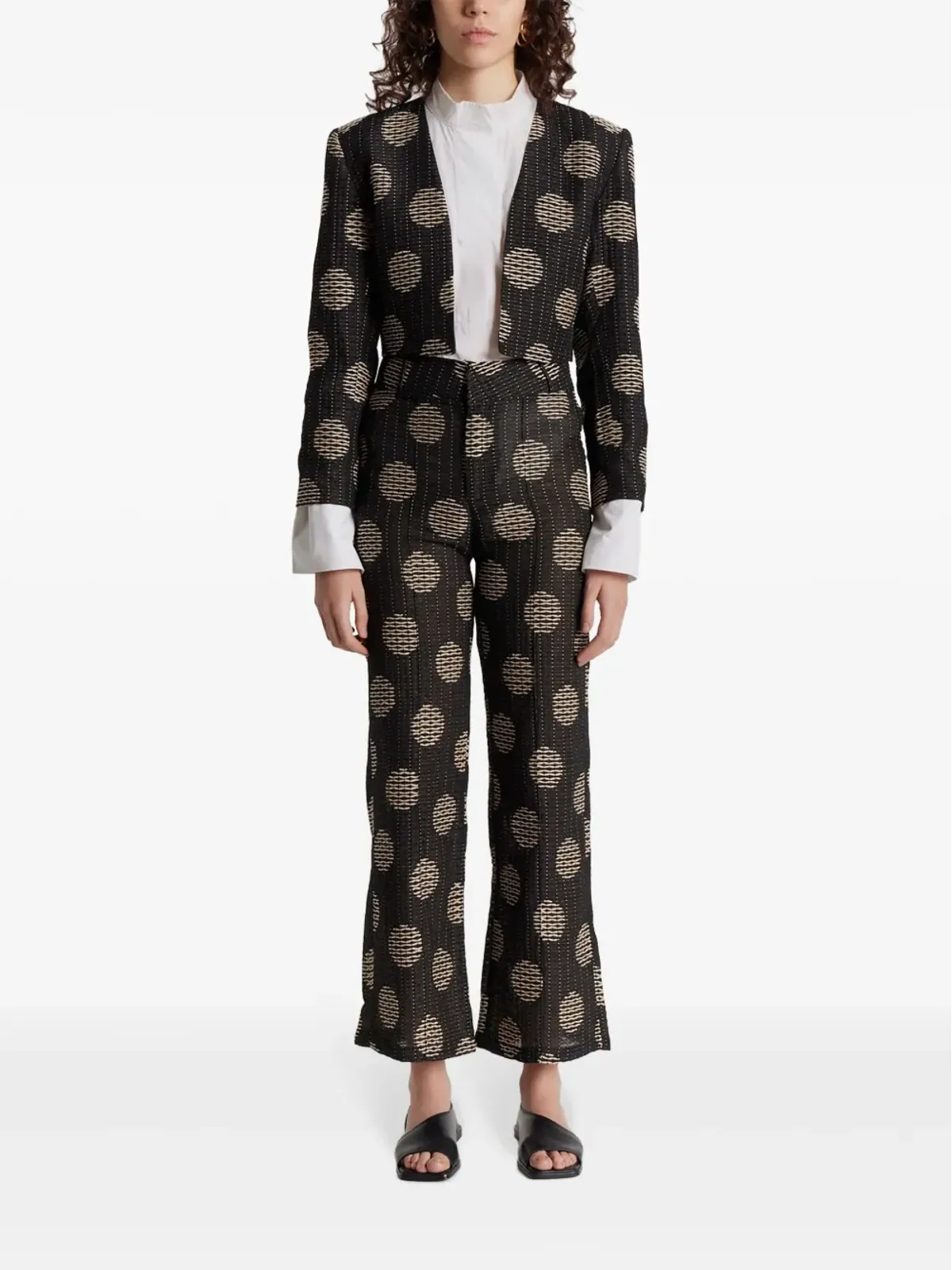 DESTREE ヘルム Geometric-pattern Print ブレザー - 画像2