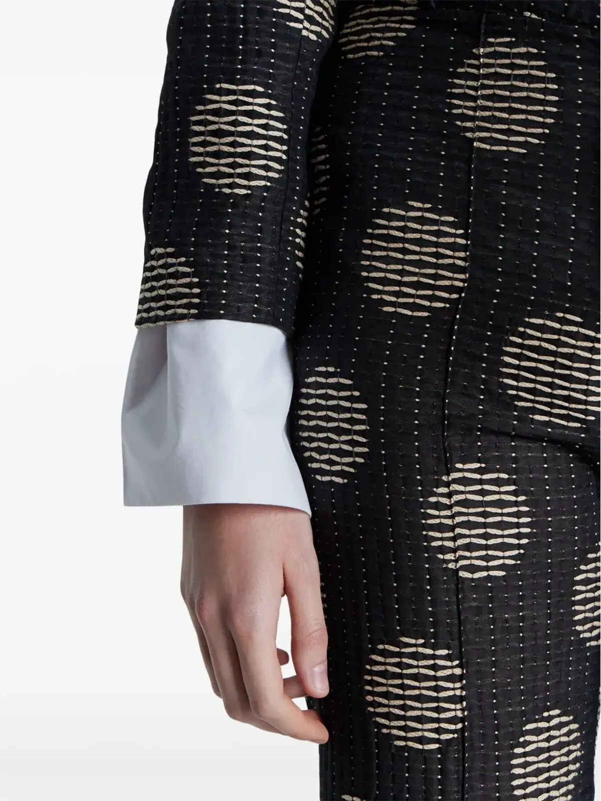 DESTREE ヘルム Geometric-pattern Print ブレザー - 画像4