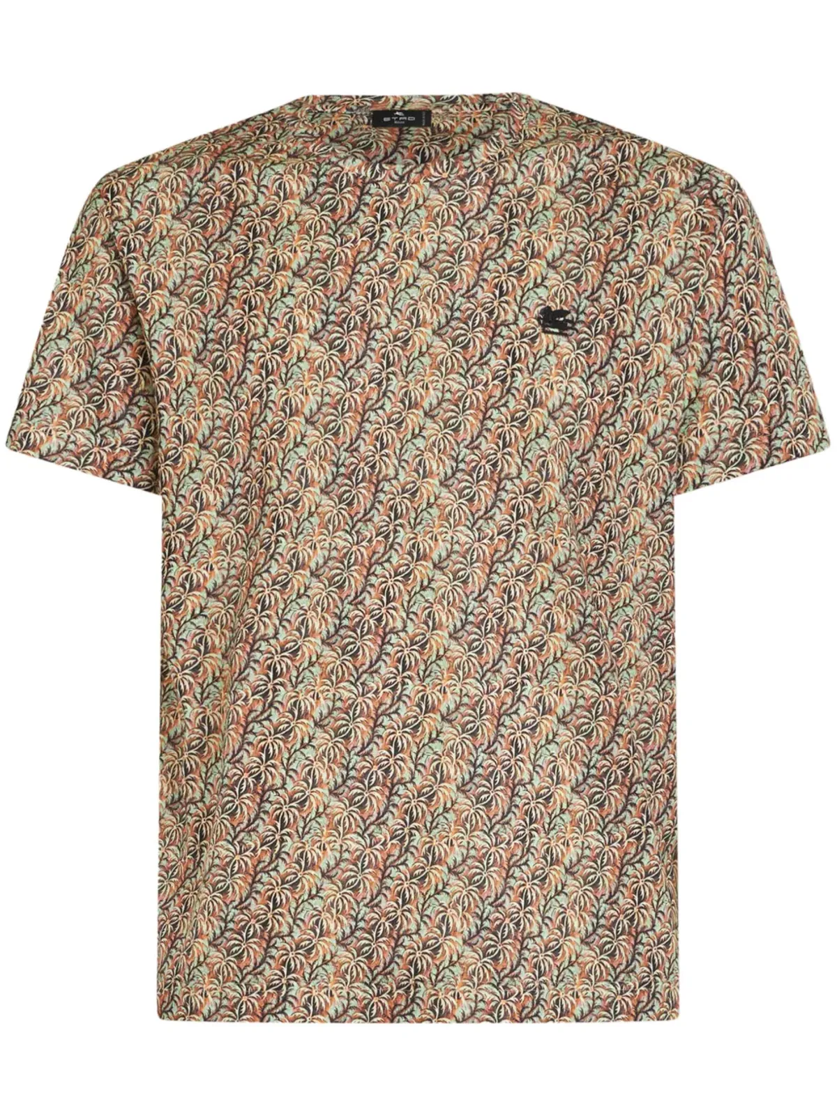 ETRO パームツリー柄コットンTシャツ - オレンジ - 画像1