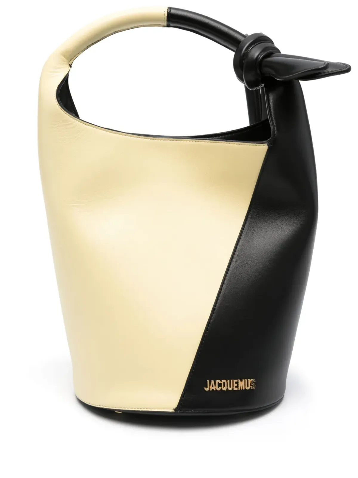 Jacquemus Le Petit Tourni レザー バケットバッグ - イエロー - 画像1