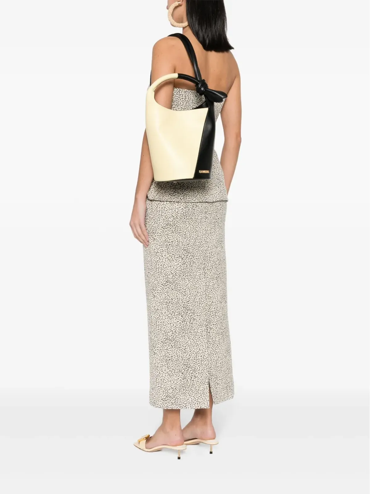 Jacquemus Le Petit Tourni レザー バケットバッグ - イエロー - 画像2