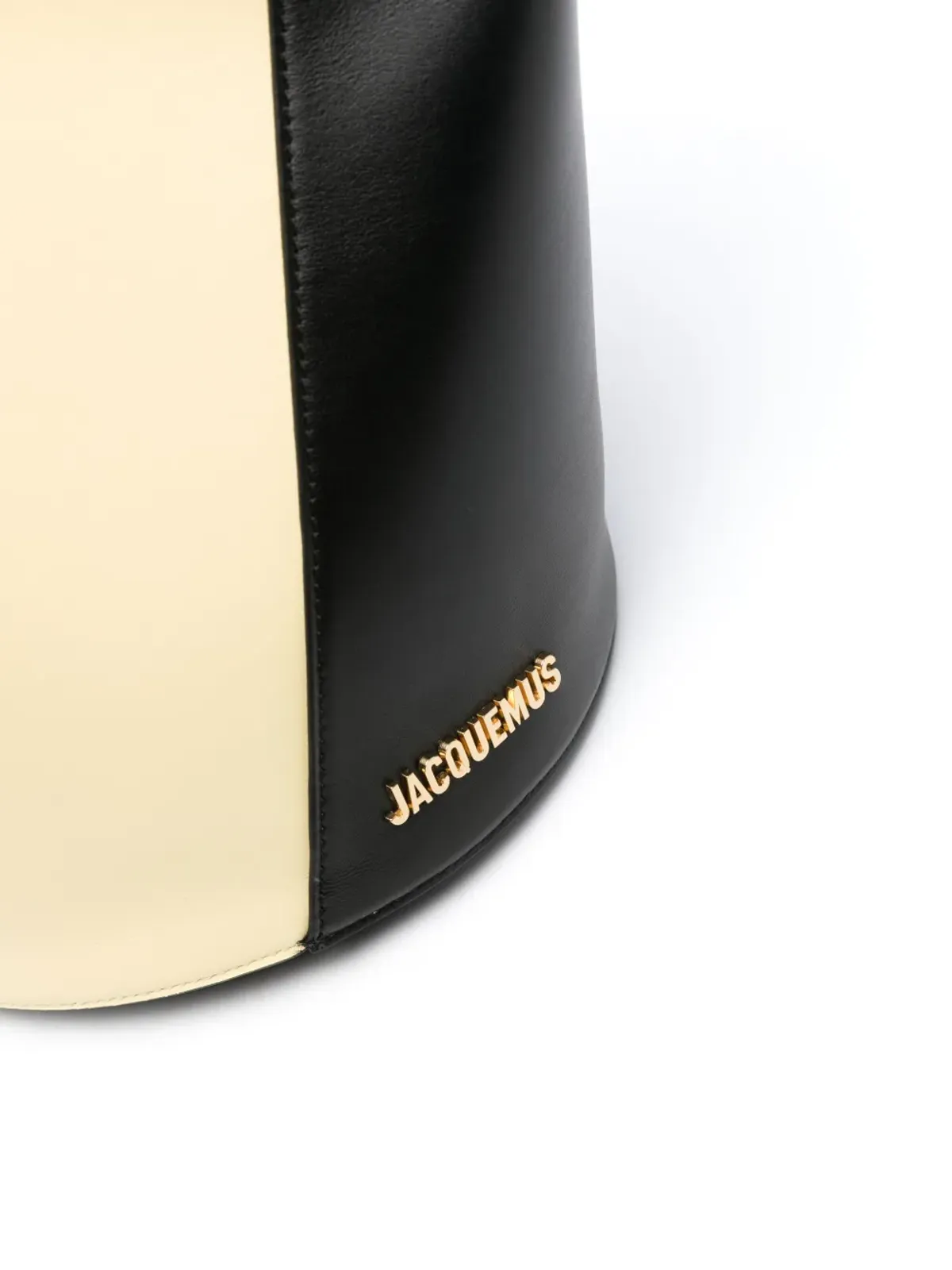 Jacquemus Le Petit Tourni レザー バケットバッグ - イエロー - 画像4