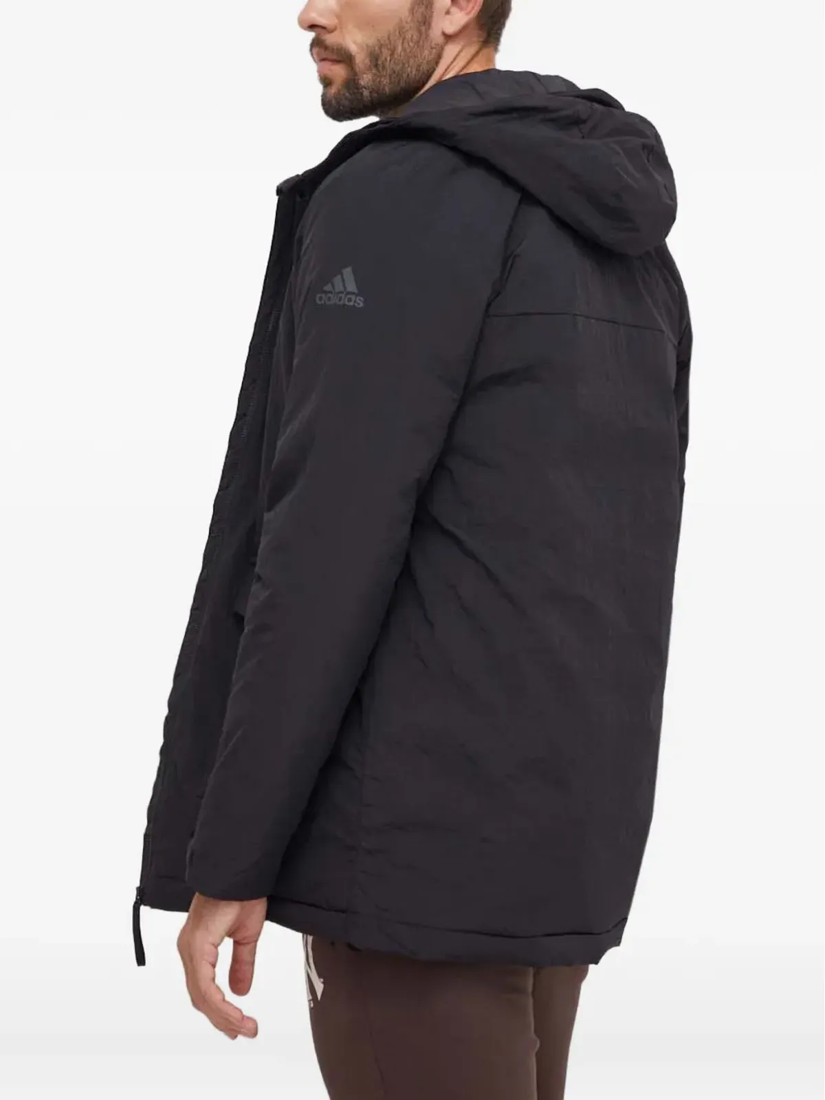 adidas ファー付きフードのパーカー - 画像4