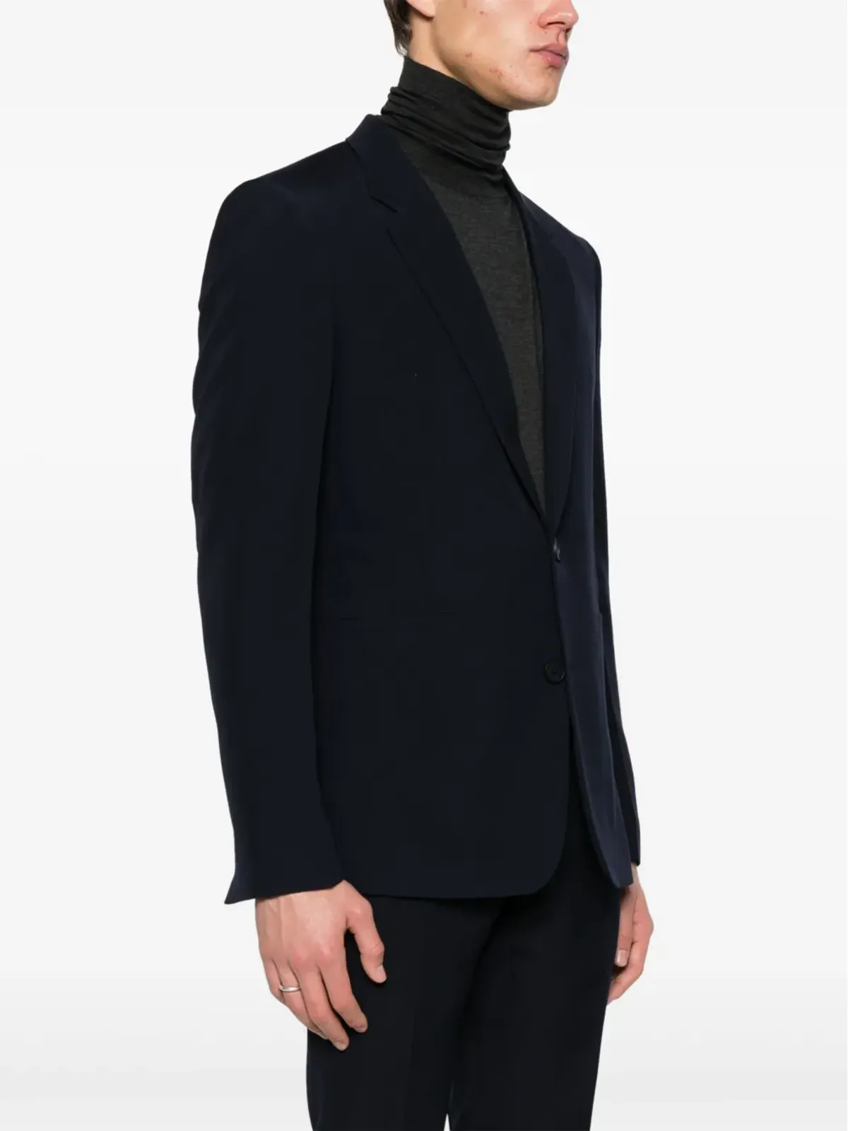 Givenchy ウールのシングルブレストブレザー ブルー - 画像3