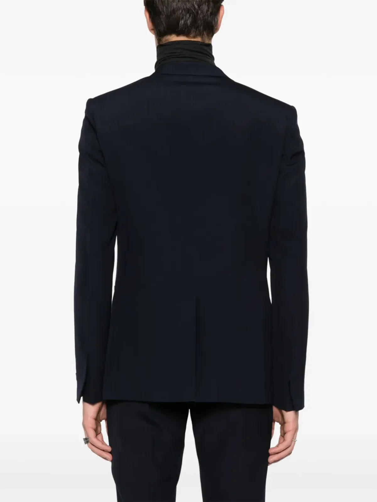 Givenchy ウールのシングルブレストブレザー ブルー - 画像4