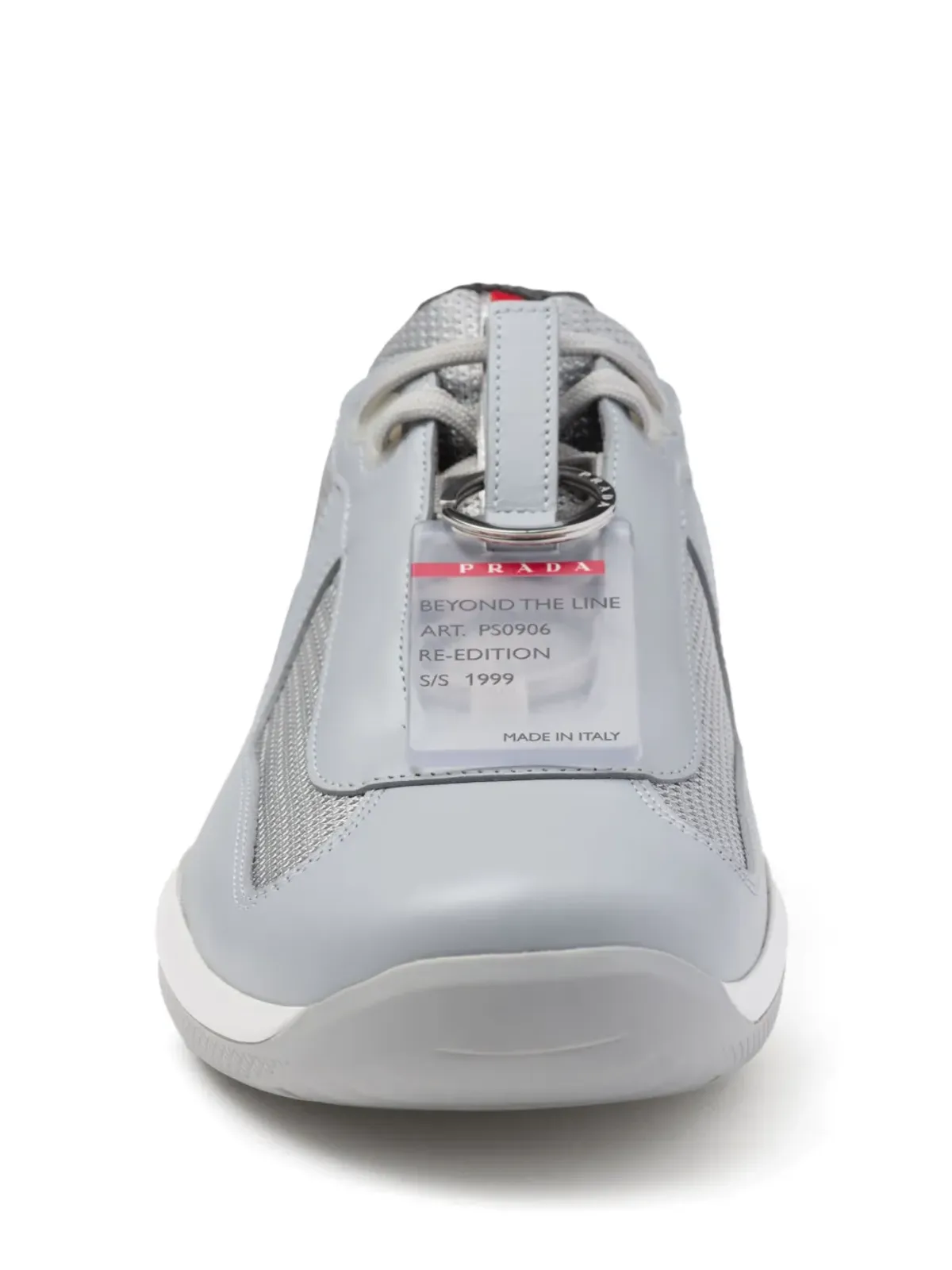 Prada アメリカズカップ ロゴパッチ スニーカー ブルー - 画像5