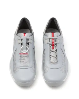 Prada アメリカズカップ ロゴパッチ スニーカー ブルー - サムネイル4