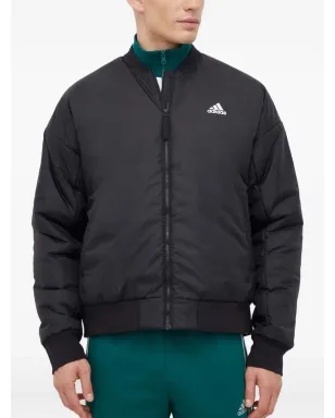 adidas ロゴプリント ボンバージャケット ブラック - サムネイル1