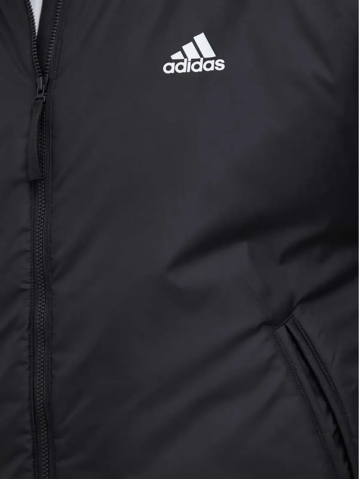 adidas ロゴプリント ボンバージャケット ブラック - 画像5