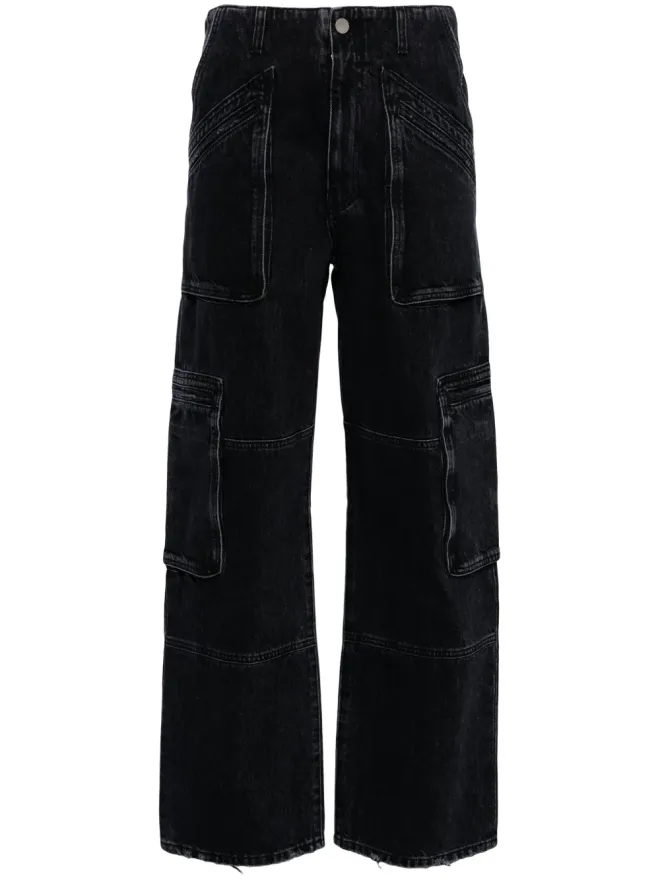 AMIRI AMIRI 色落ち風カーゴパンツ - ブラックの商品画像