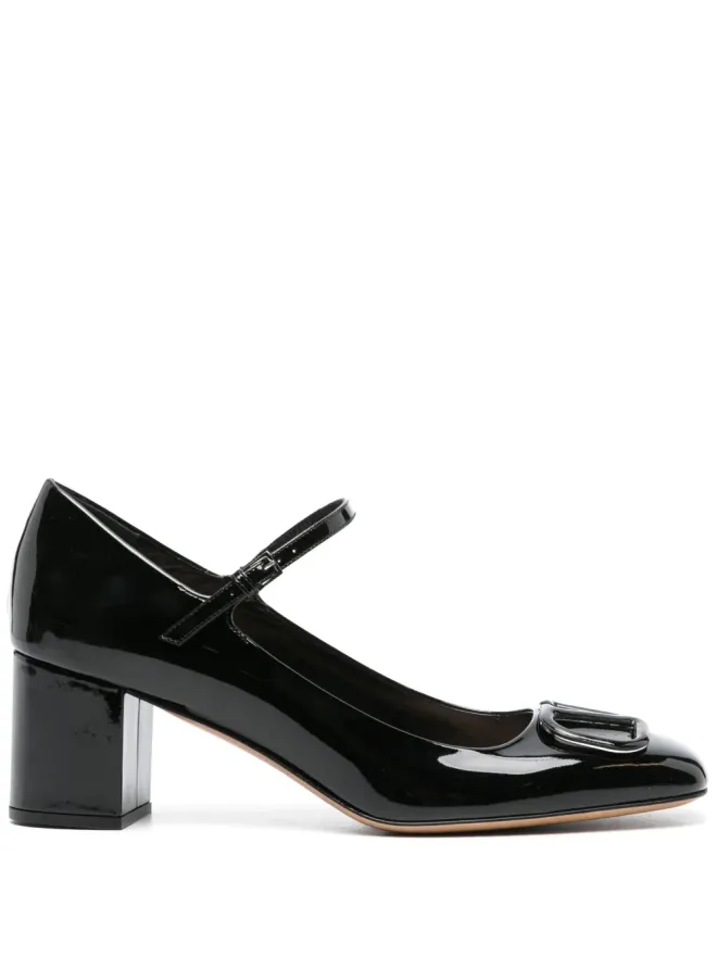 Valentino Garavani Valentino Garavani VLogo Mary Janeパンプス - ブラックの商品画像