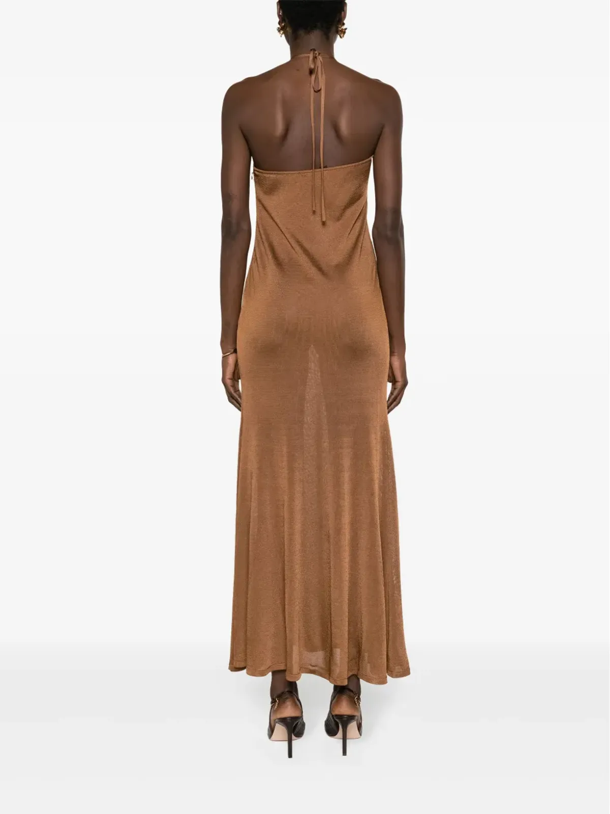 TOM FORD ホルターネックのフレアマキシドレス - 画像4