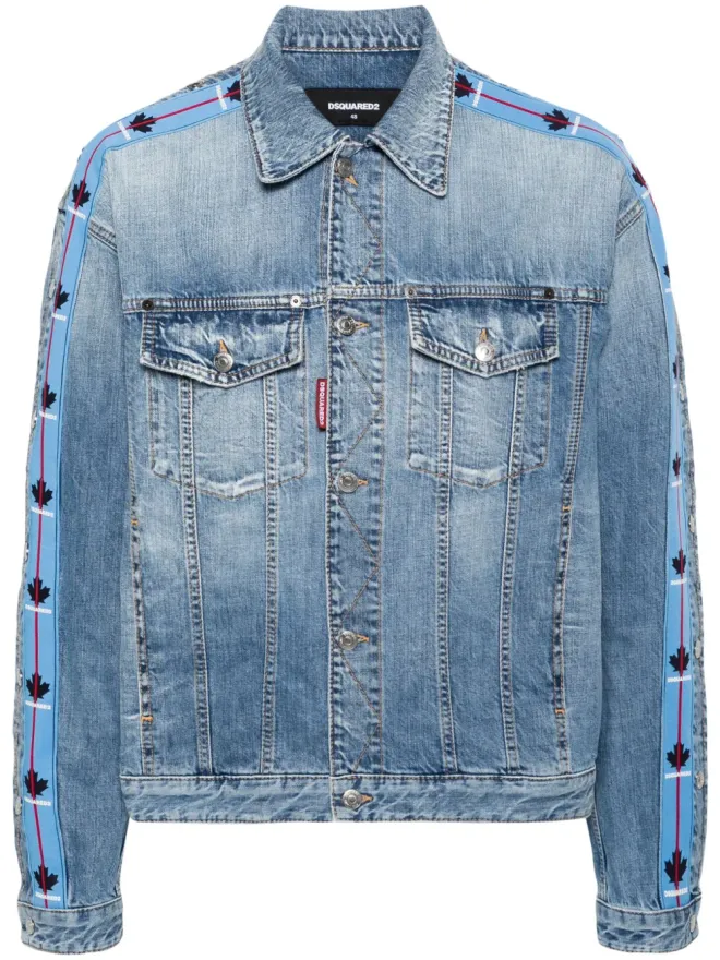Dsquared2 DSQUARED2 Dan ロゴパネル デニムジャケットの商品画像
