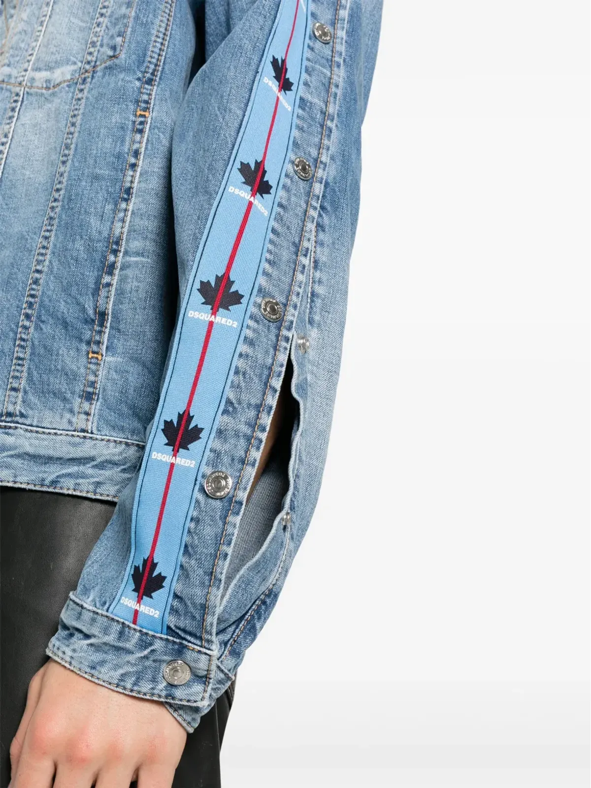 DSQUARED2 Dan ロゴパネル デニムジャケット - 画像5