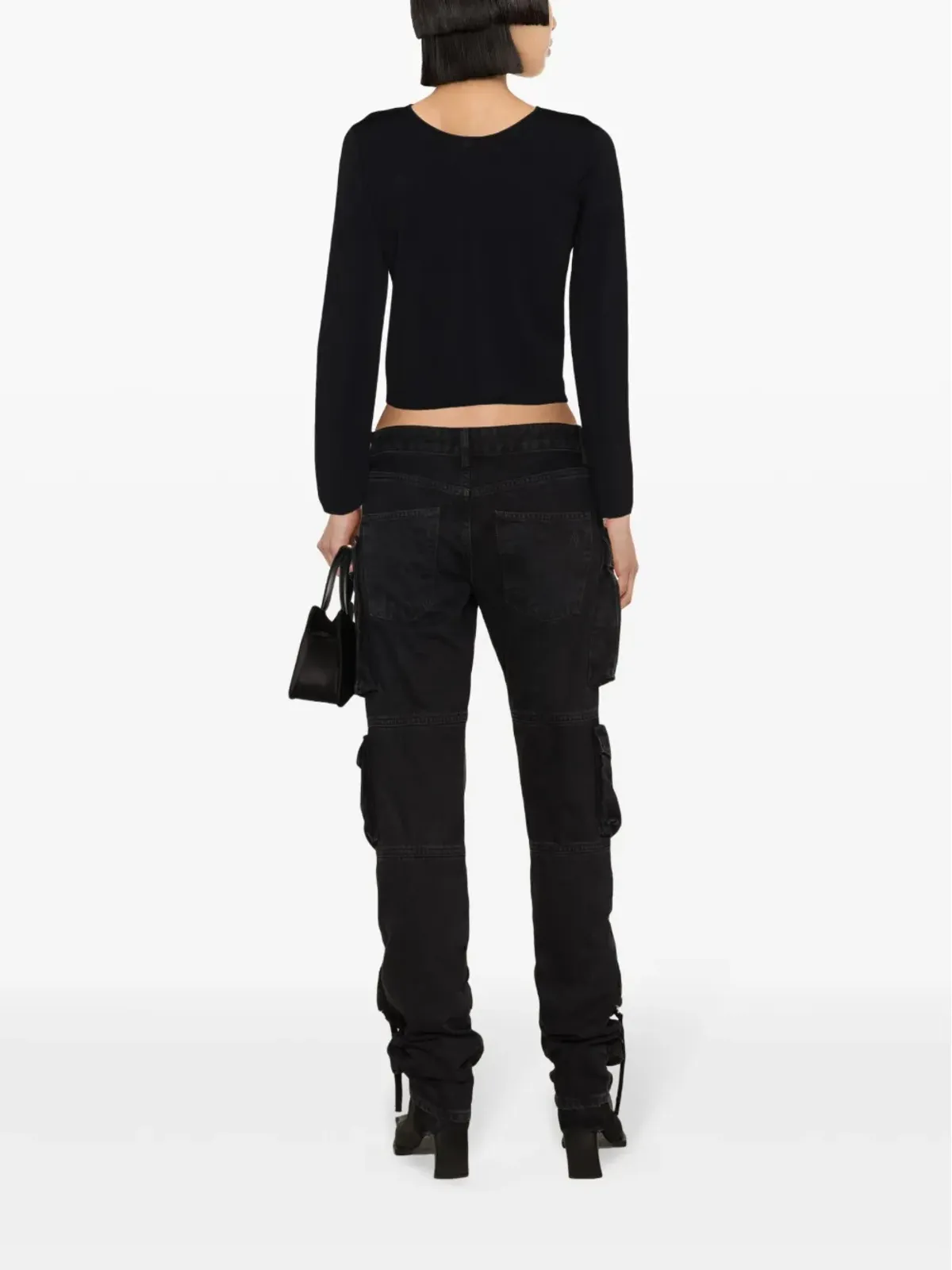 DSQUARED2 パール装飾ニットトップ - 画像4