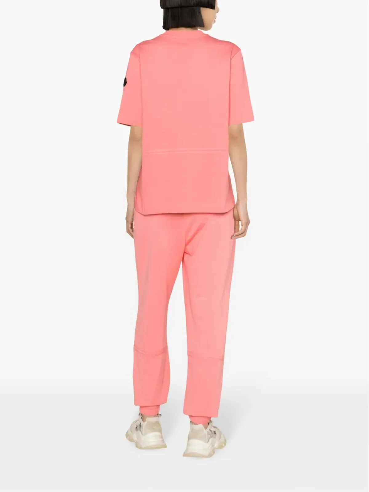 Moncler ロゴエンボス コットンTシャツ - ピンク - 画像4