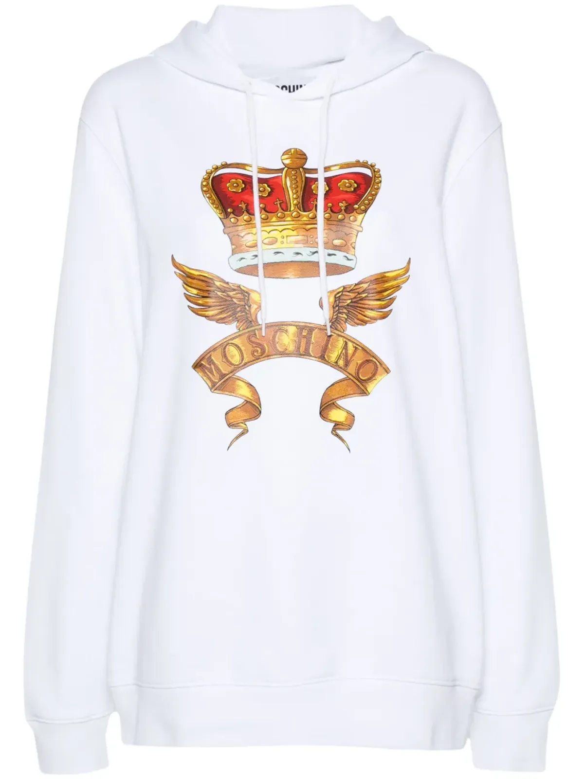 Moschino crown-print フーディ - 画像1