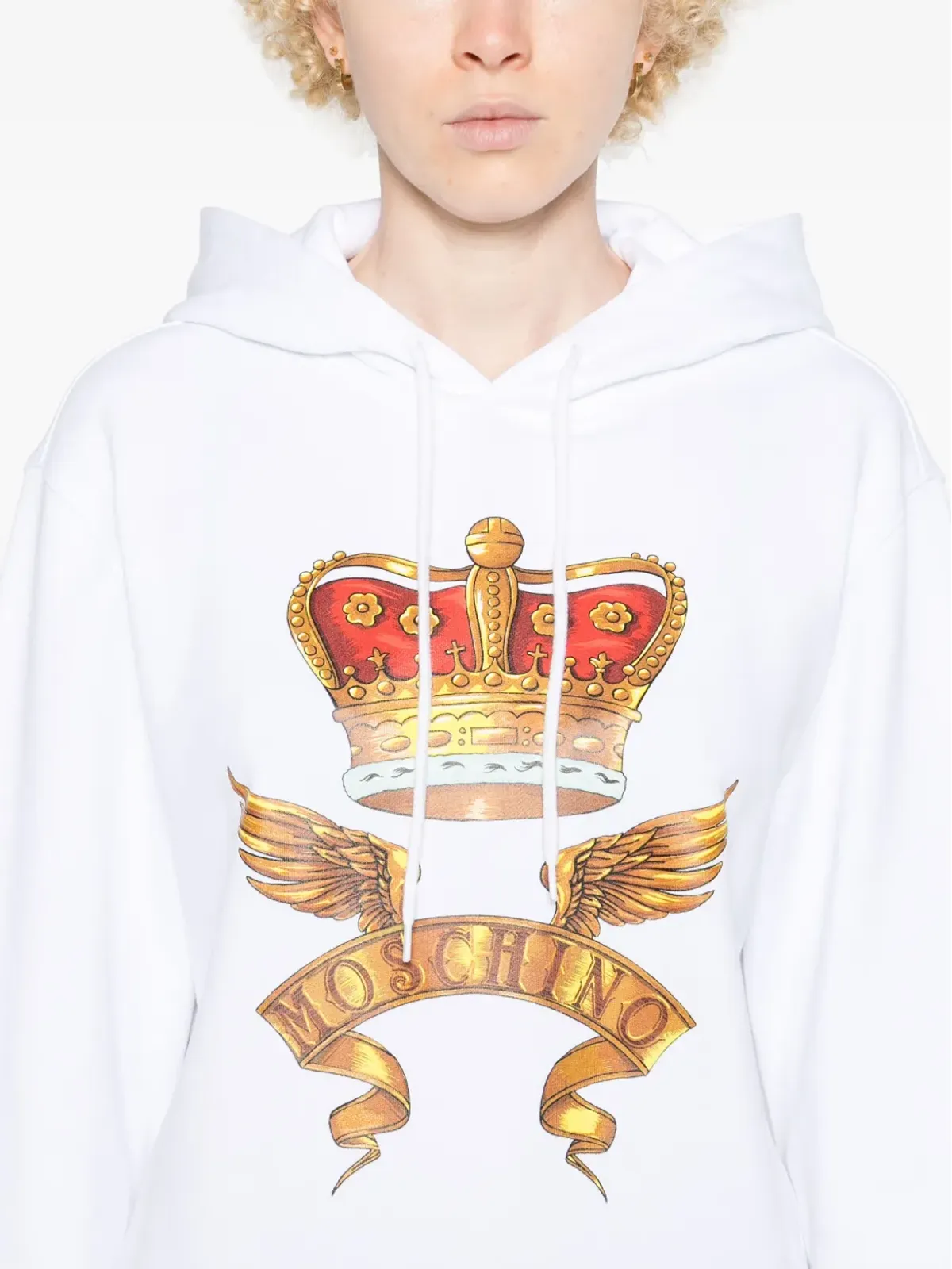 Moschino crown-print フーディ - 画像5