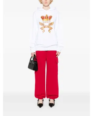 Moschino crown-print フーディ - サムネイル2
