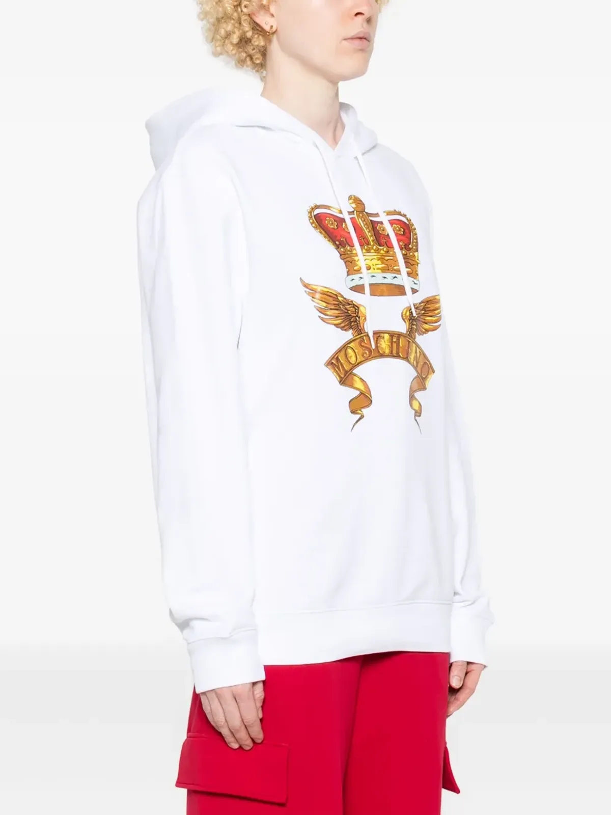 Moschino crown-print フーディ - 画像3