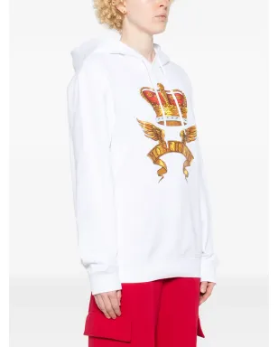 Moschino crown-print フーディ - サムネイル3
