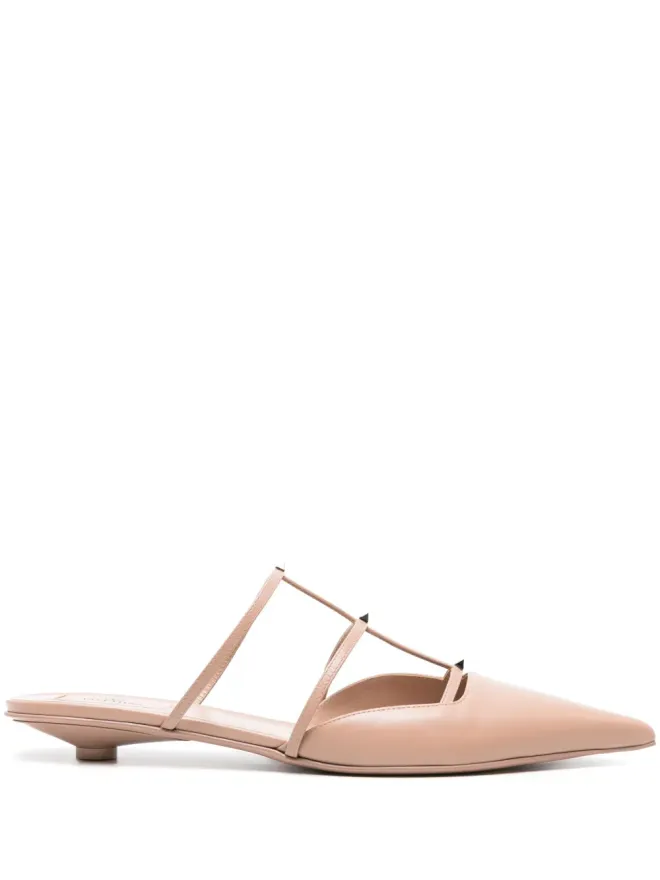 Valentino Garavani Valentino Garavani ロックスタッド ウィスピー レザー ミュールの商品画像