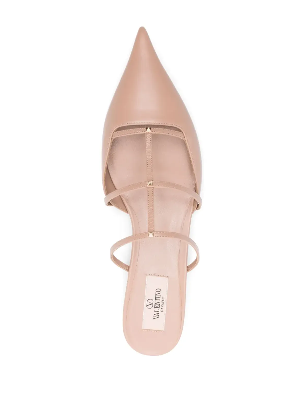 Valentino Garavani ロックスタッド ウィスピー レザー ミュール - 画像4