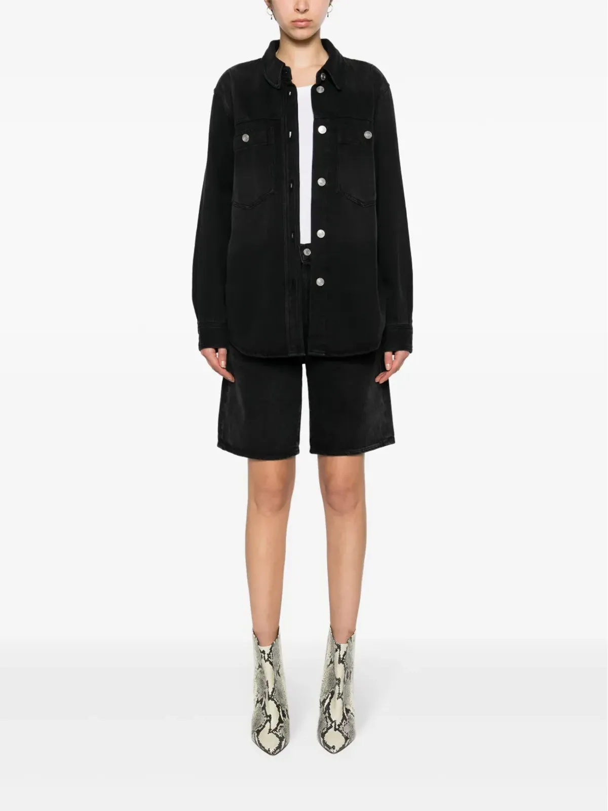 ISABEL MARANT Talbot フェードデニムシャツ - 画像2
