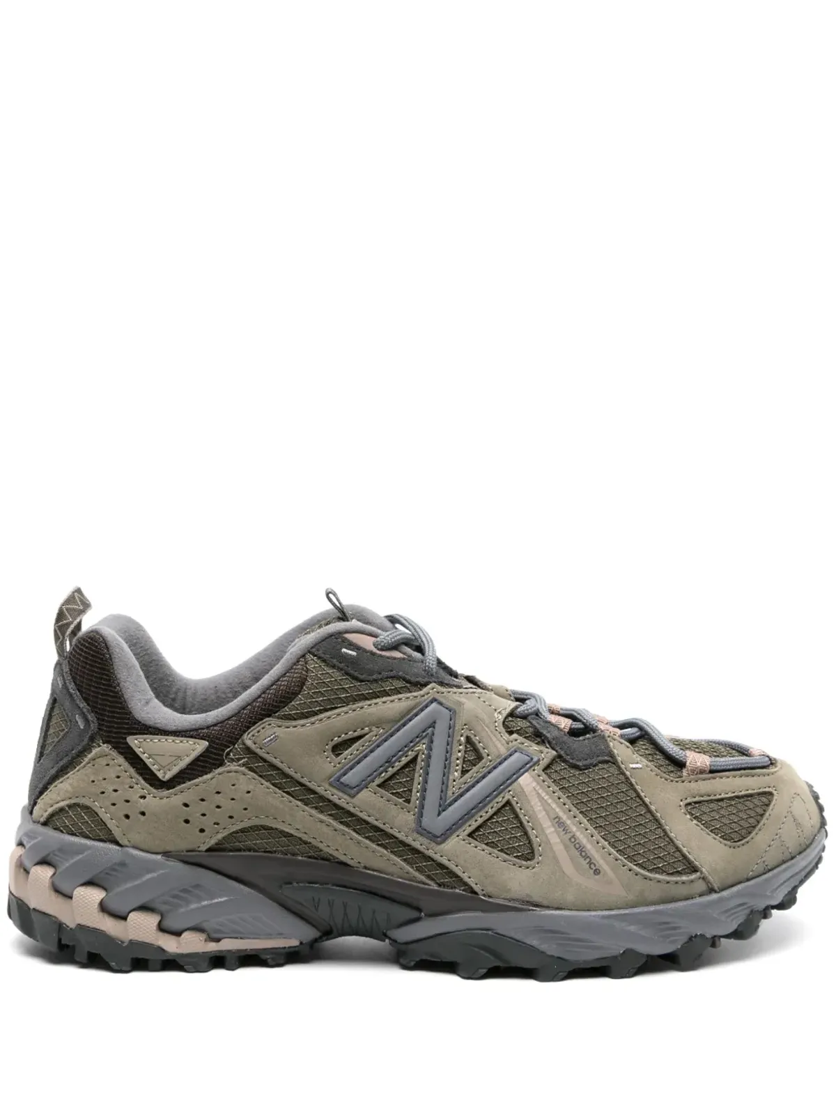 New Balance 610v1 レースアップ レザー スニーカー - グリーン - 画像1