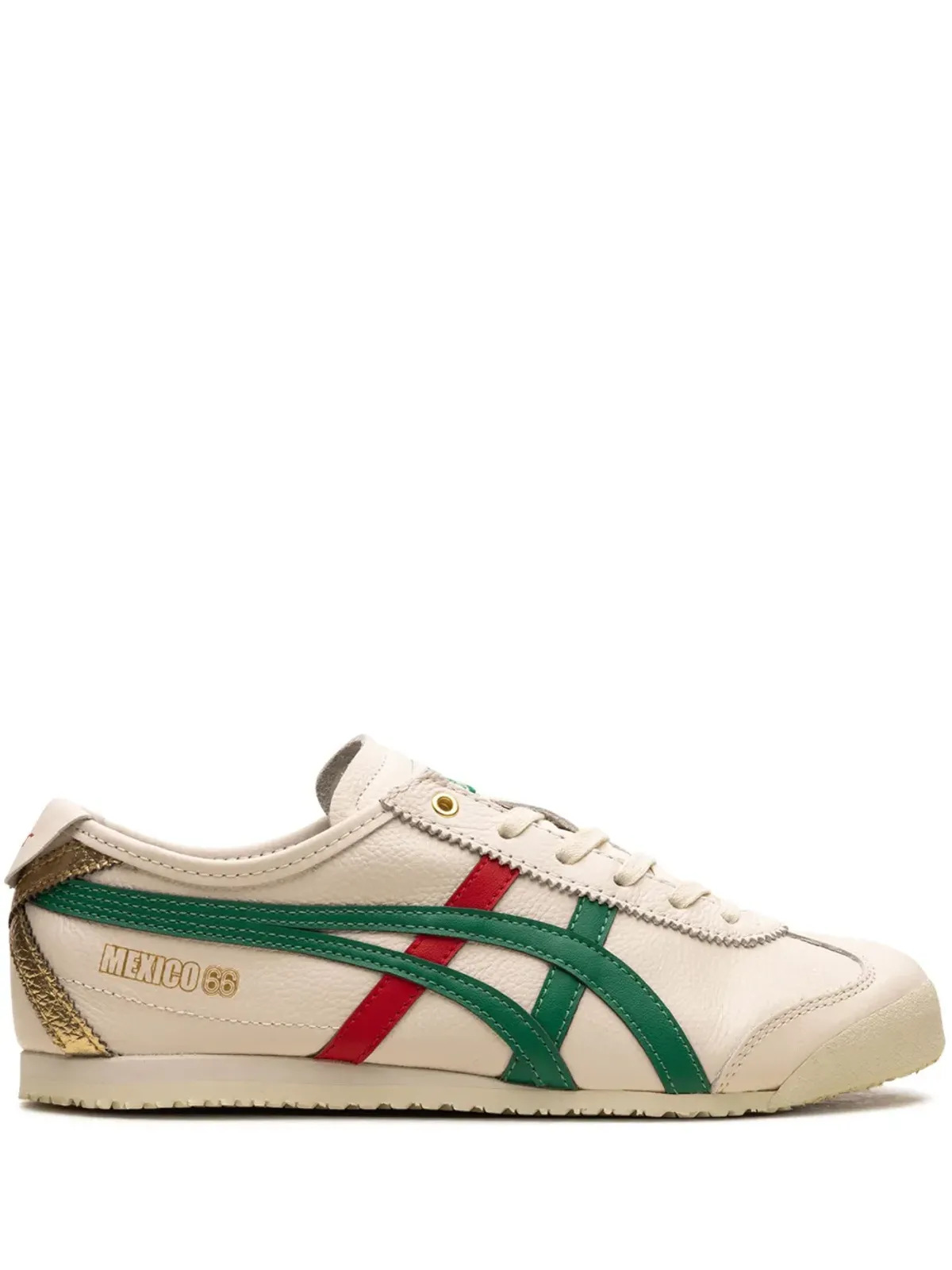 Onitsuka Tiger Mexico 66 Birch Kale/Red/Gold スニーカー - 画像1