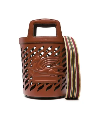ETRO Coffa レザー トートバッグ - ブラウン - サムネイル1