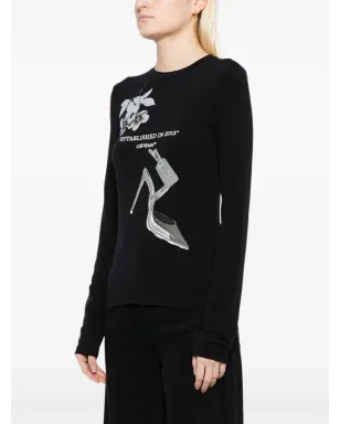 Off-White X-Rayプリント長袖Tシャツ ブラック - サムネイル3