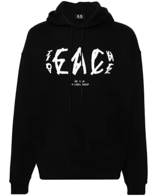 44 LABEL GROUP ピースロゴ コットン フーディー - サムネイル1