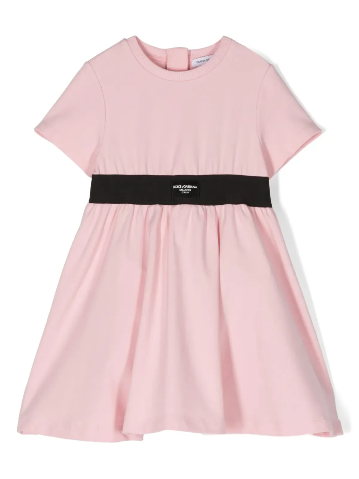 Dolce & Gabbana Kids ロゴアップリケ コットン ドレスセット - ピンク - 画像1