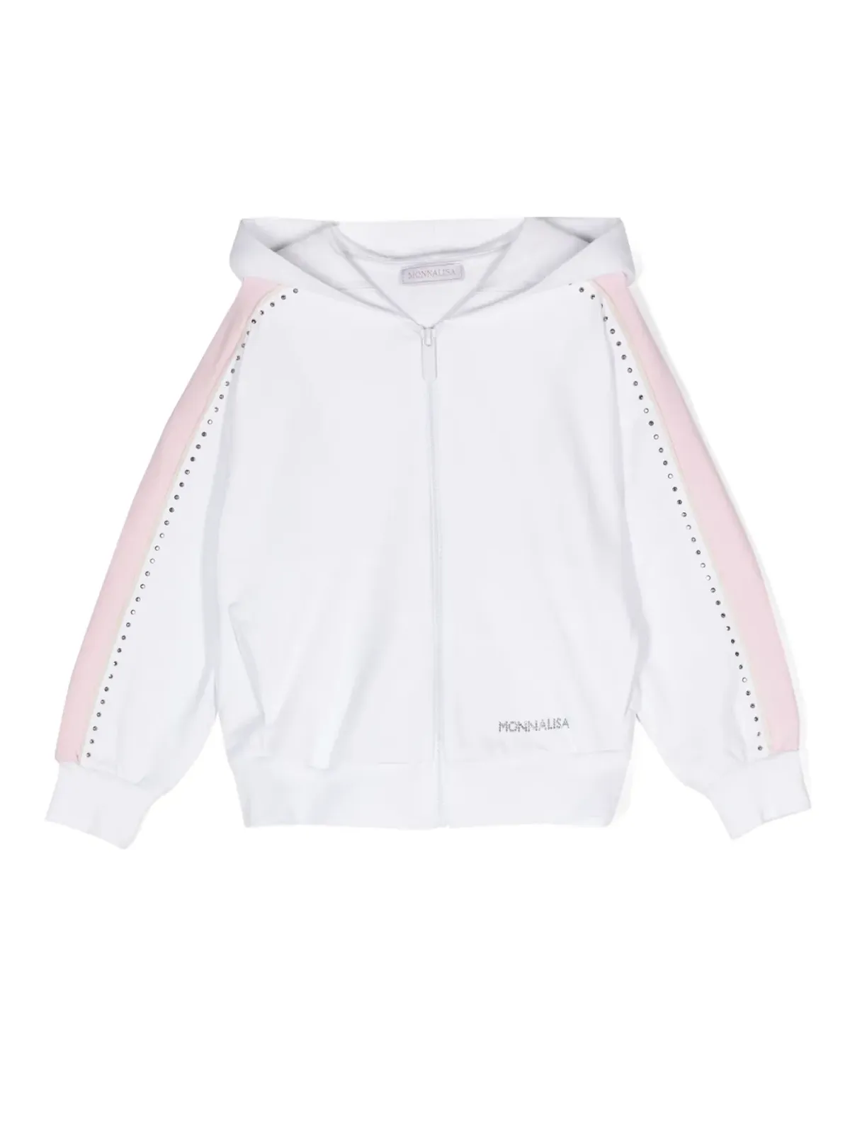 Monnalisa ミニー コットン ジップアップ フーディ - 画像1