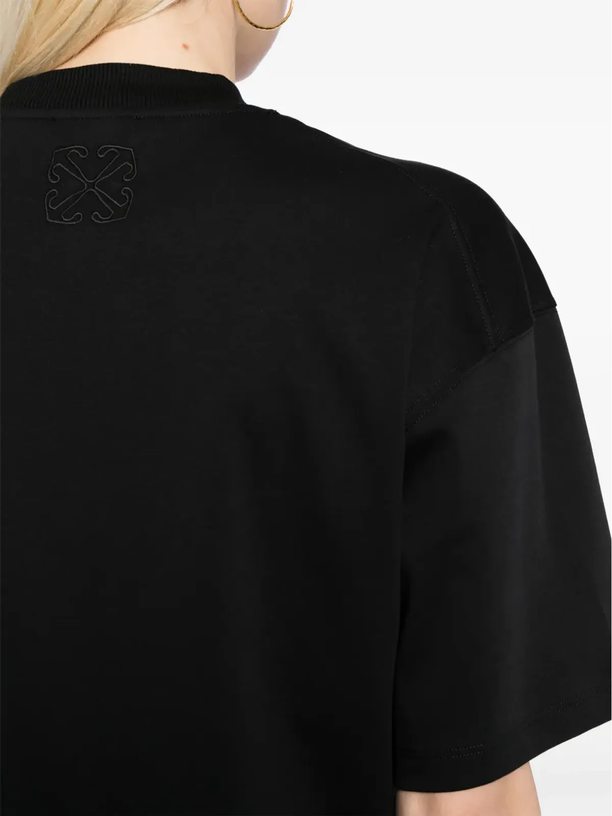 Off-White アローズ刺繍入りコットンTシャツ - ブラック - 画像5