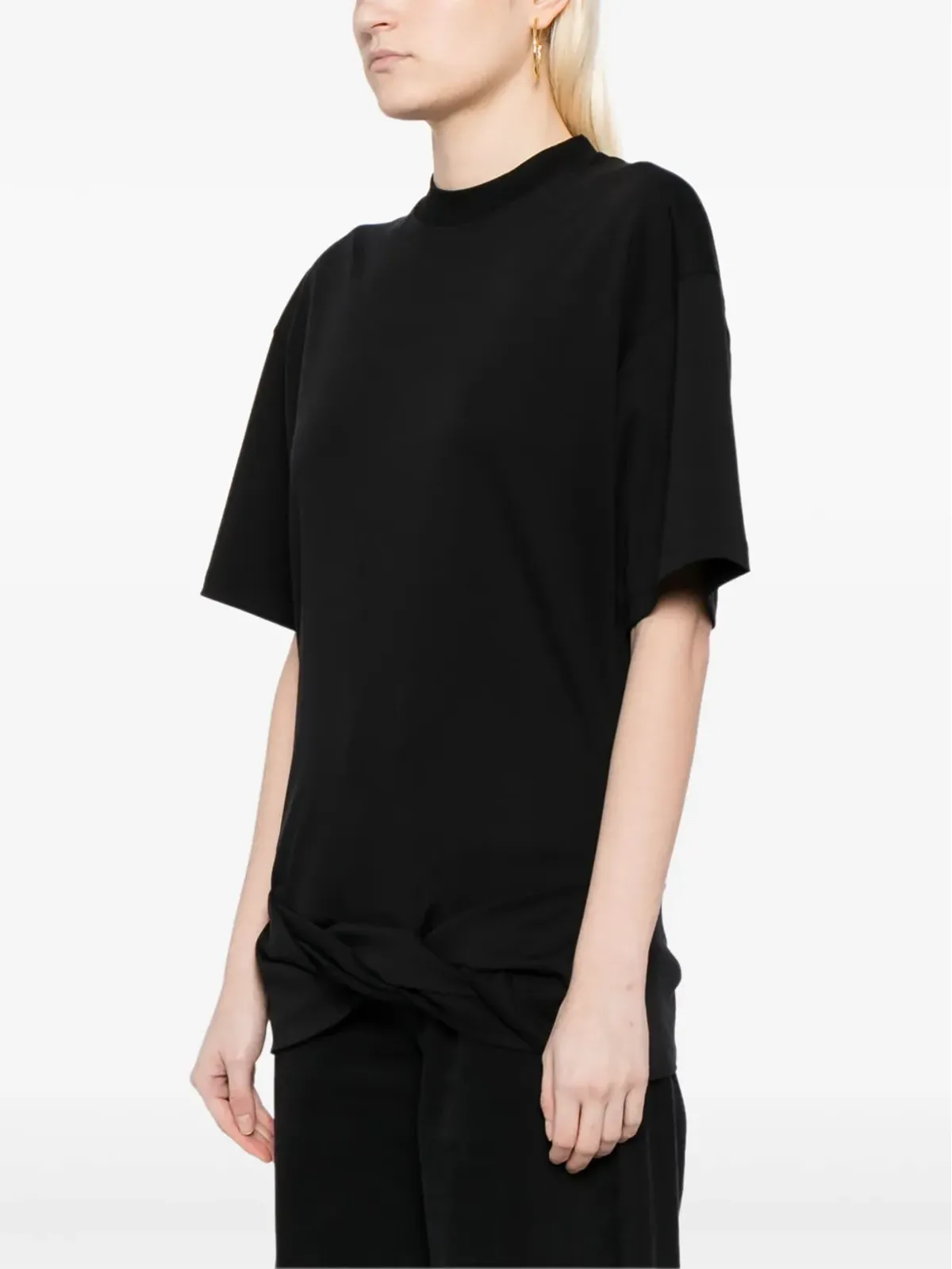 Off-White アローズ刺繍入りコットンTシャツ - ブラック - 画像3