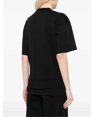 Off-White アローズ刺繍入りコットンTシャツ - ブラック - サムネイル4