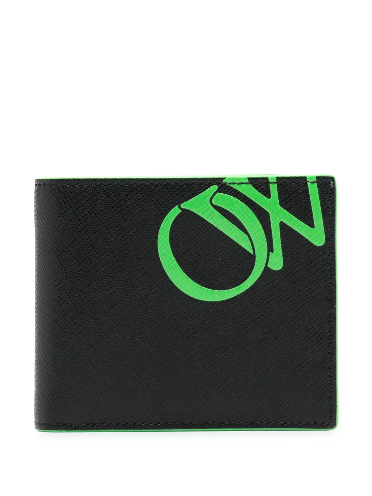Off-White ツートーン バイフォールド ウォレット ブラック - 画像1