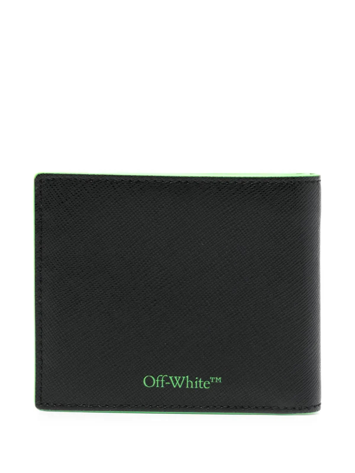Off-White ツートーン バイフォールド ウォレット ブラック - 画像2