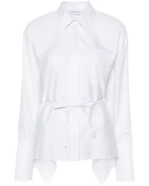 Viktor & Rolf Volant open back tied shirt - White - サムネイル1